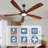 72 Inch Wood Ceiling Fan With Light