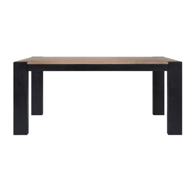 Caroyn Modern 2-Tone Solid Wood Dining Table