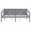 Clean Silhouette Full Size Solid Wood Cool Grey Dual-Use Daybed for Living Room and Small Guest Bedrooms