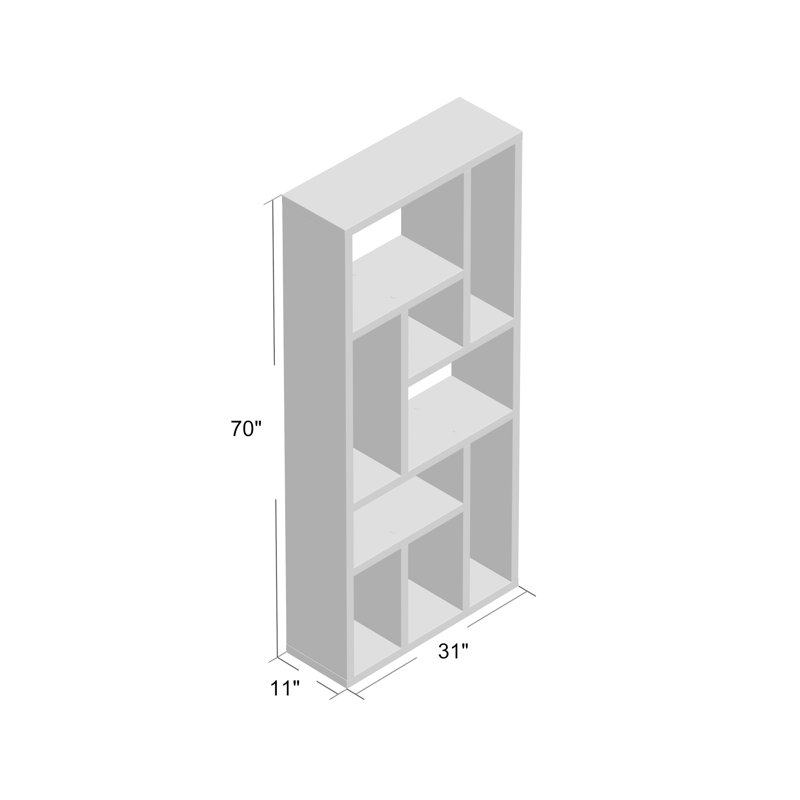 Labrecque Geometric Bookcase