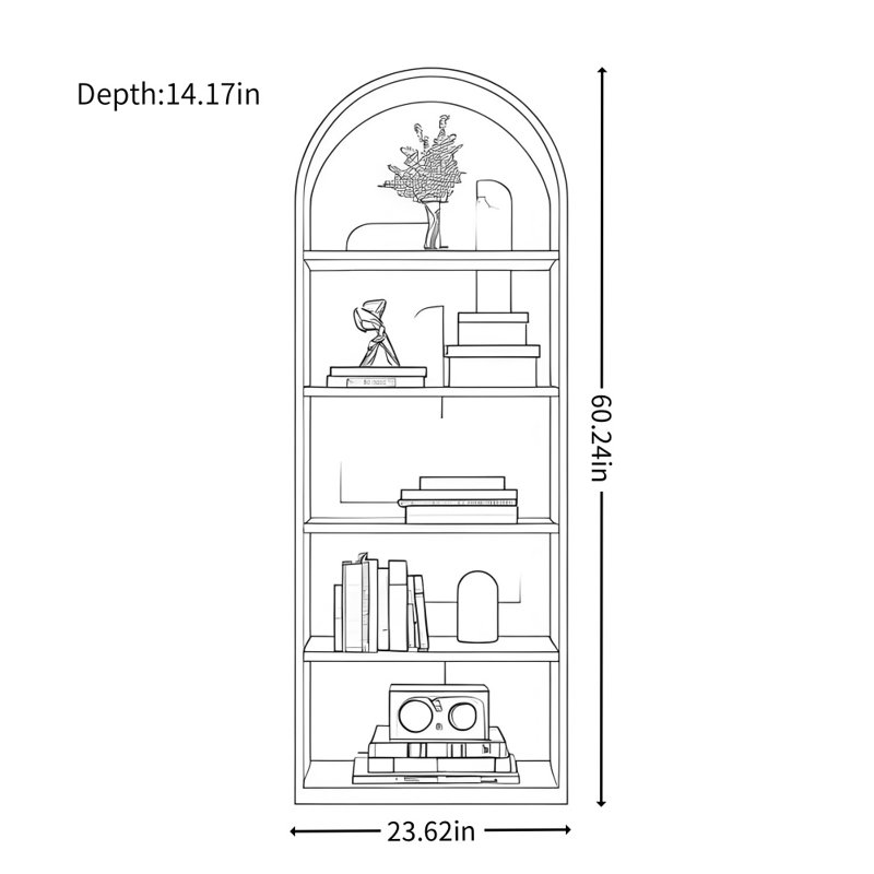 Vitrine moderne et simple, Kaki