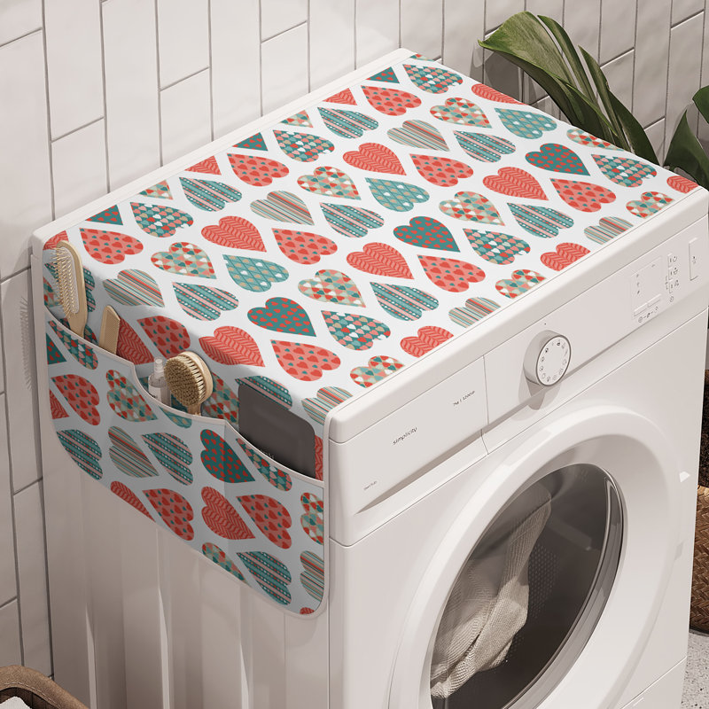 Machine à laver East Urban Home Valentines, paquet de 2, 47 po x 18,5 po