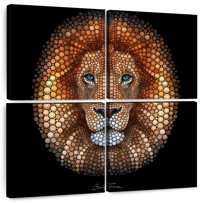 Brampt Digital Lion, 32" H x 32" W