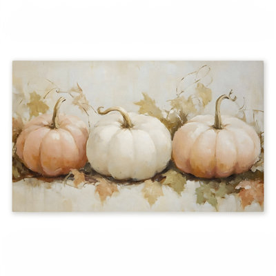 Tapis de porte d'extérieur Classic Pumpkin Trio, par Creative Studio, 18 po x 30 po