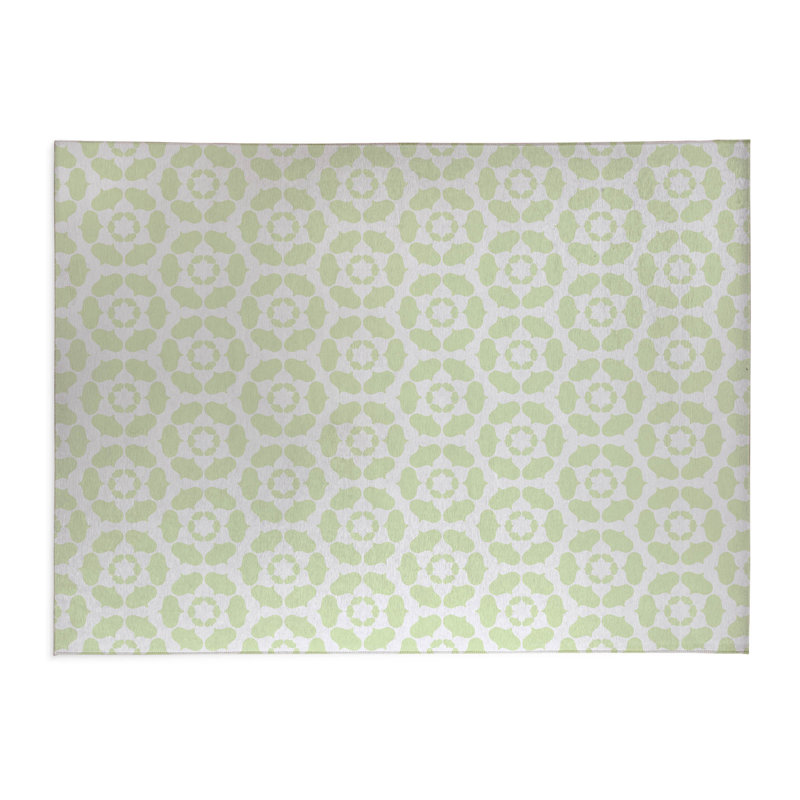 Tapis de cuisine Cleo, Rectangulaire 3 pi x 5 pi, Limette