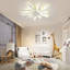 Ventilateur de plafond à DEL à intensité variable réversible à 7 pales 27,55 "avec lumière et télécommande Abson-517167142