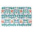 Turquoise / blanc / orange