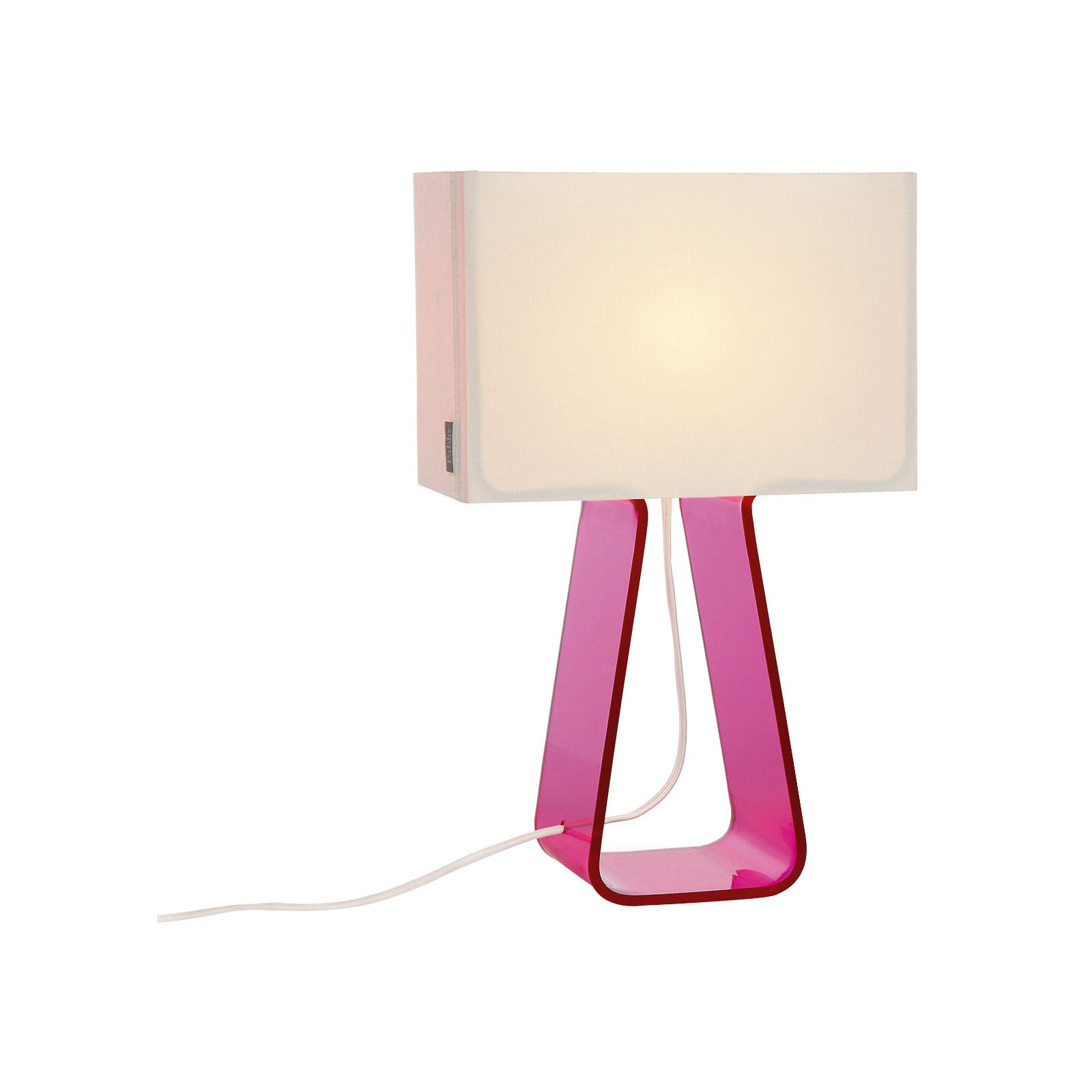 Tube Top Table Lamp, Pink