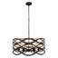 Lustre tambour unique à 6 lumières Hidalgo