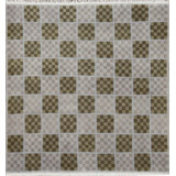 Wool Checkered Area Rug