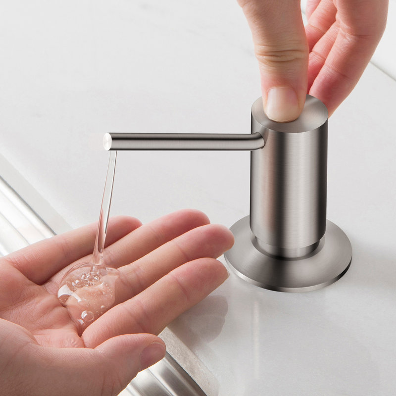 Stainless Steel Spring Loaded Kitchen Soap Dispenser