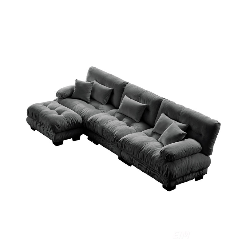 Canapé modulaire Luxury Luxury, Gris chenille