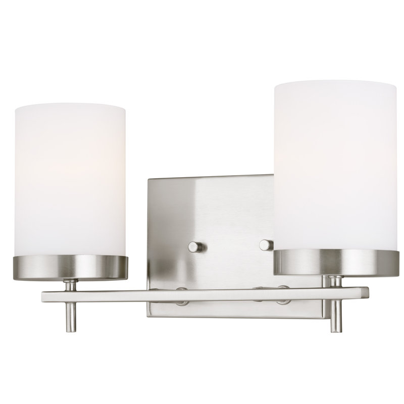 Lumière de meuble-lavabo à intensité variable, Nickel brossé, Oui, 2