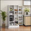 Armoire de rangement 63 po, armoire de rangement autoportante à 14 niveaux avec 2 portes 63 po