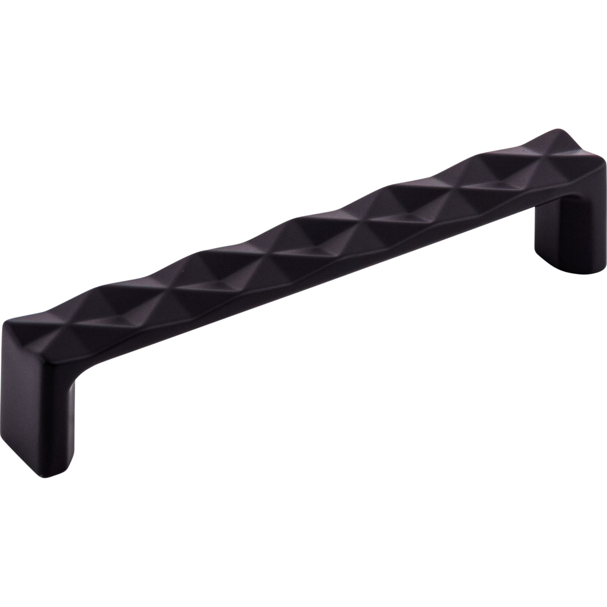 Quilted Bar pull, Flat Black, 5 1/16" Center to Center