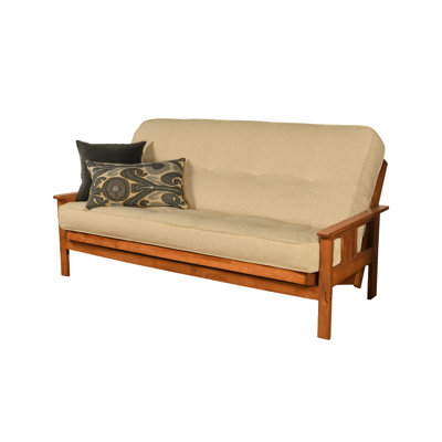 Johnte Full-Size Futon Frame and Full-Size Innerspring Mattress