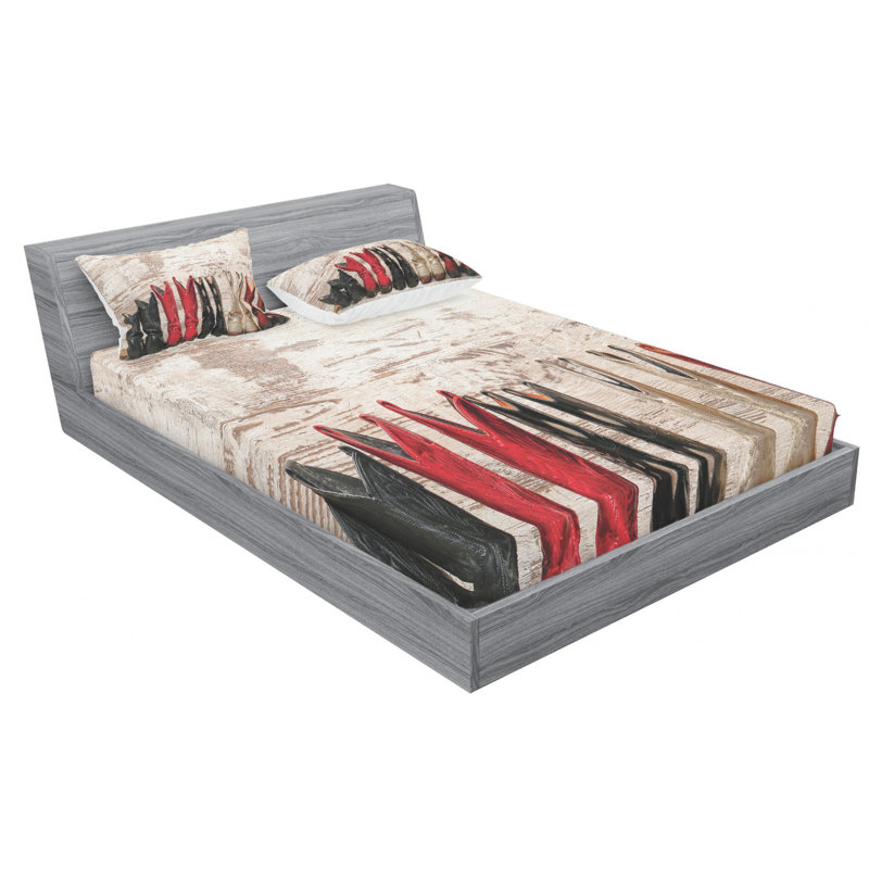Microfiber Sheet Set, Queen Sheet Set with Fitted Sheet