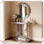 Miroir mural octogonal sans cadre