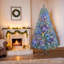 Sliver Pre-lit Artificial Christmas Tree-1741602318