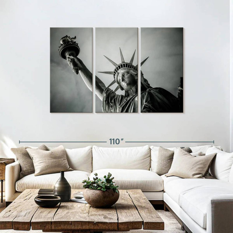Statue de la liberté Nicci, H 48 po x l 74 po
