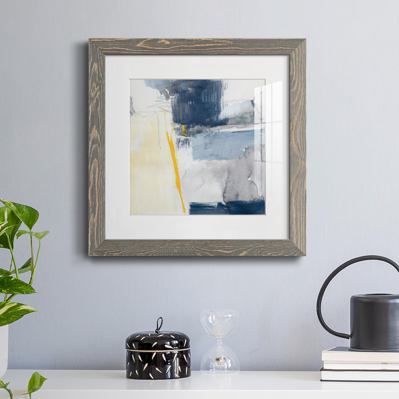 Raio II - reproduction encadrée de qualité supérieure - prête à être accrochée, H 34,5 po x l 34,5 po x P 1 po, Cadre gris