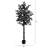 Artificial Halloween Black Maple Tree With Natural Trunk-2009663481