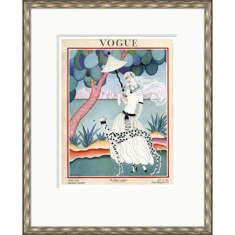 Vogue Cover, Stylish Companion, Helen Dryden, March 9, 2017 Print by Helen Dryden, Gold