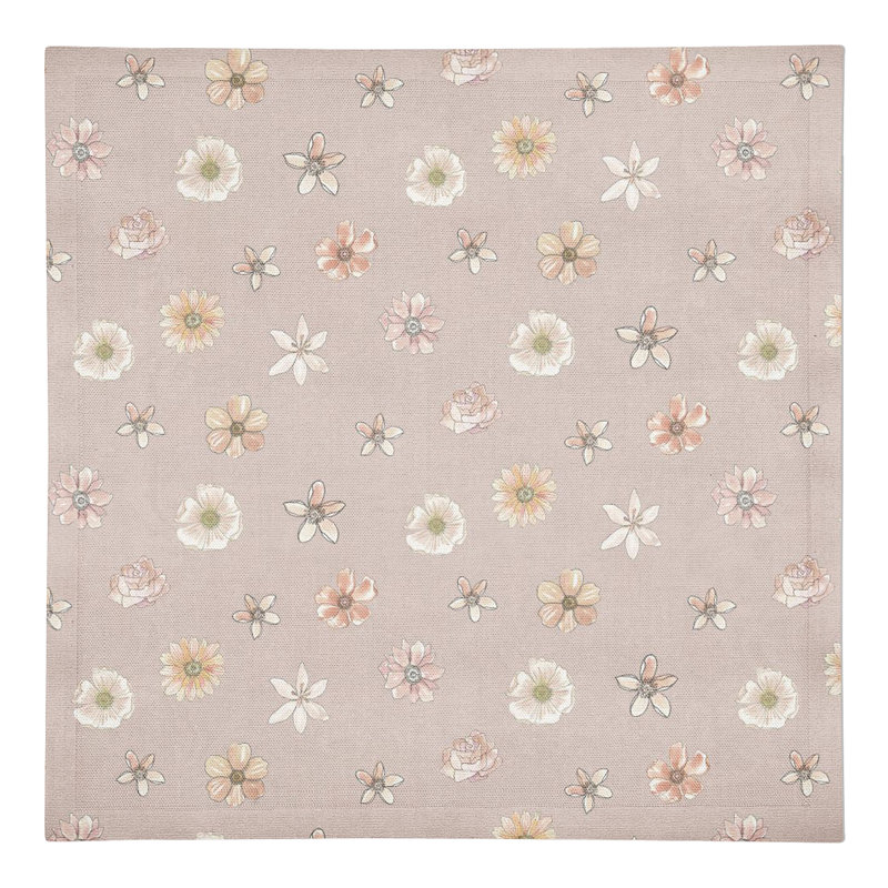 Serviette de table rectangulaire en coton, Rougir
