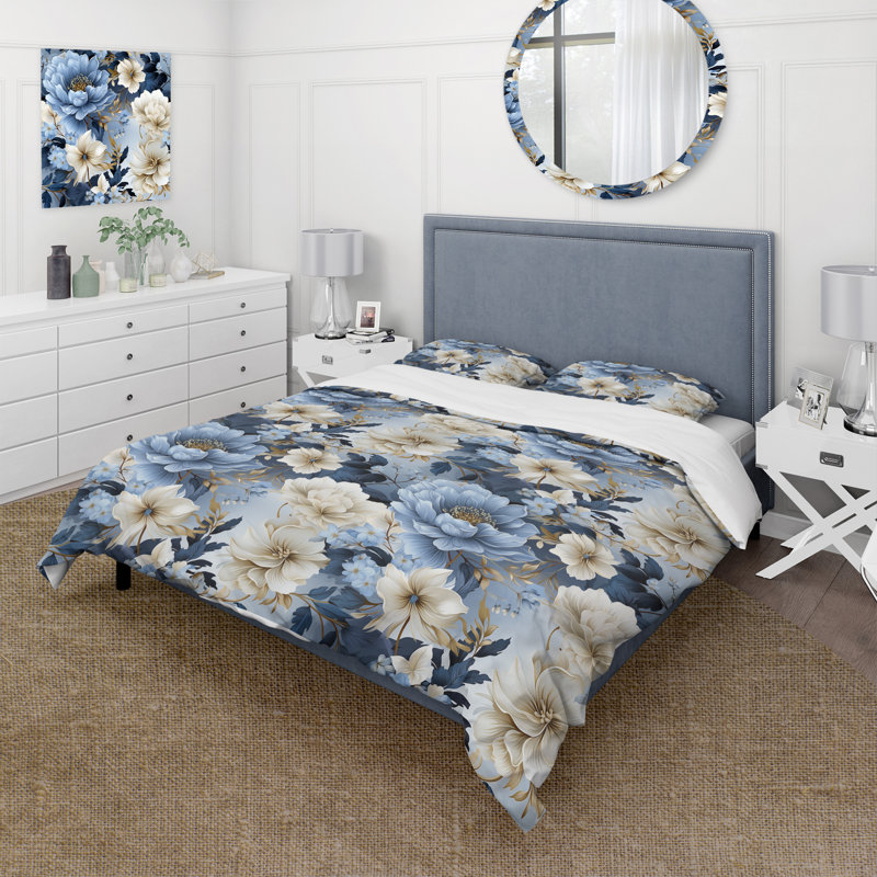 Literie Misty Whispers, Housse de couette simple + 1 taie décorative stan