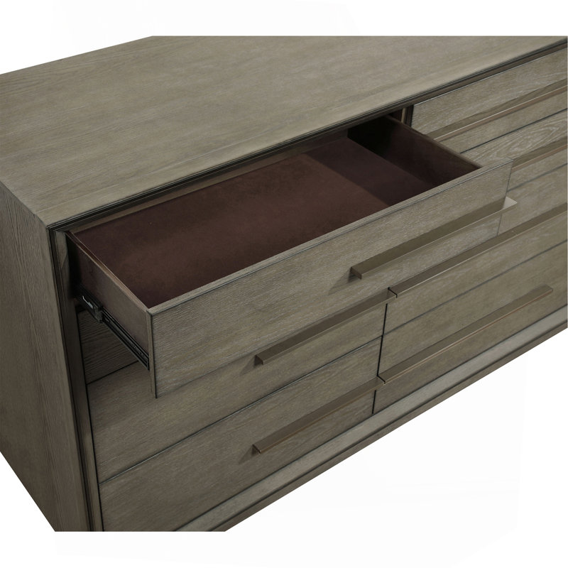 Commode 8 tiroirs avec miroir Prescott