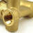 Créteil Gold LED Waterfall Shower Set with Ceiling Mount and Mixer Valve