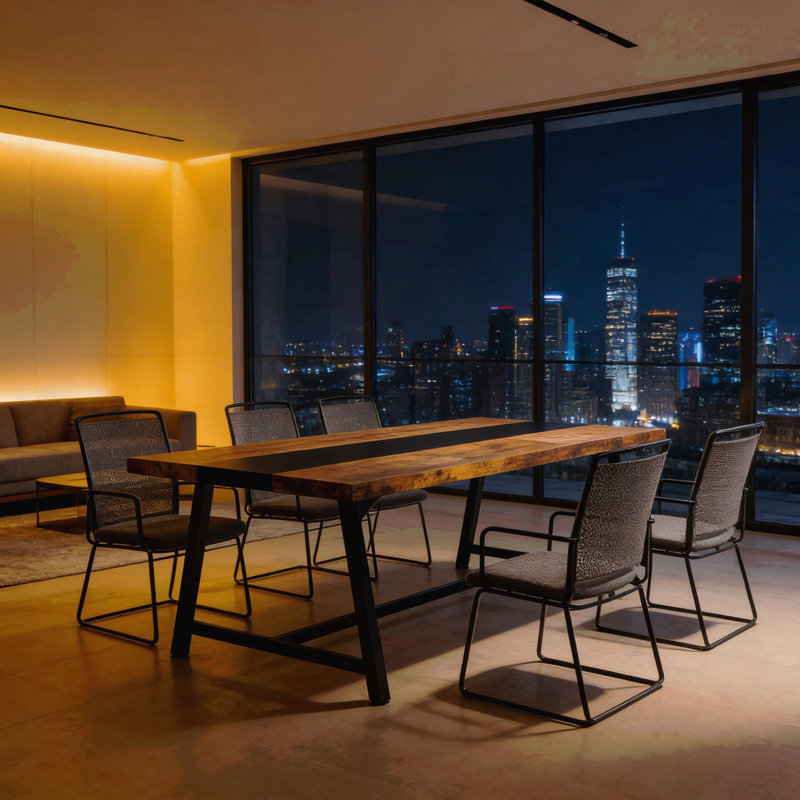 Executive Desk,Meeting Table,Dining Table,Home Office Table, Brown