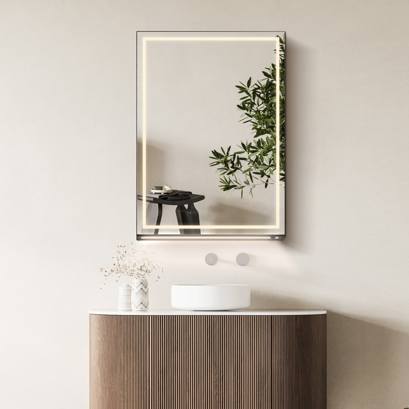 Armoire à pharmacie avec miroir de salle de bain Hesili