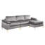 Canapé modulaire en velours de luxe avec méridienne allongée Luxe Shannon-223837060