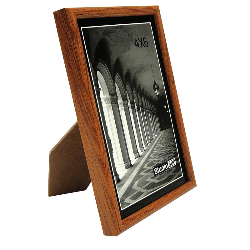 Cadre photo Glam Americana, 6 po x 4 po, Noyer