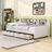 Twin Upholstered Daybed with Shelves and Drawers-1175844616