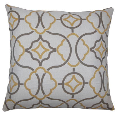 Sandstone/Indigo Cotton Blend Piece Sham