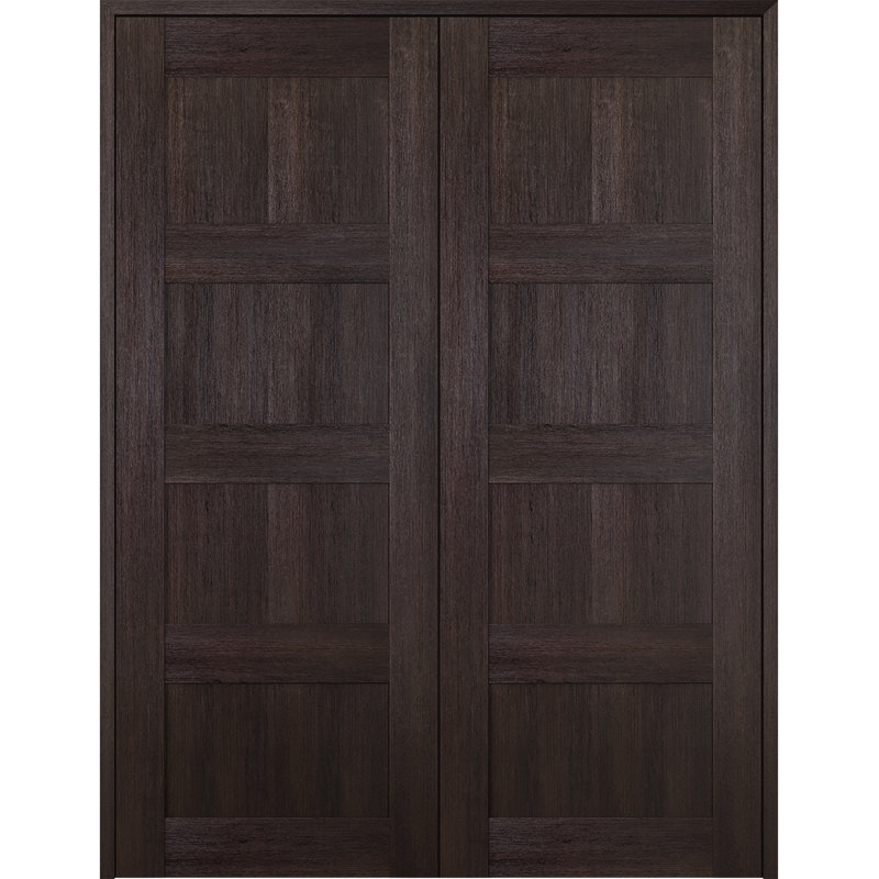 Porte française Avon 07 3R, 63,5 po x 79,38 po, Chêne Veralinga, Réversible