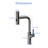 360° Pull-Down Kitchen Faucet With 4 Spray Modes, Gunmetal Black-119337366