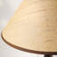 Petite lampe de table moderne en bois massif beige avec abat-jour en papier pour le salon de la chambre à coucher, ampoule incluse