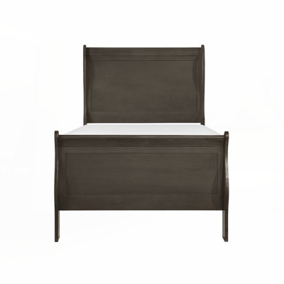 Lit traditionnel en bois de style Louis Philippe