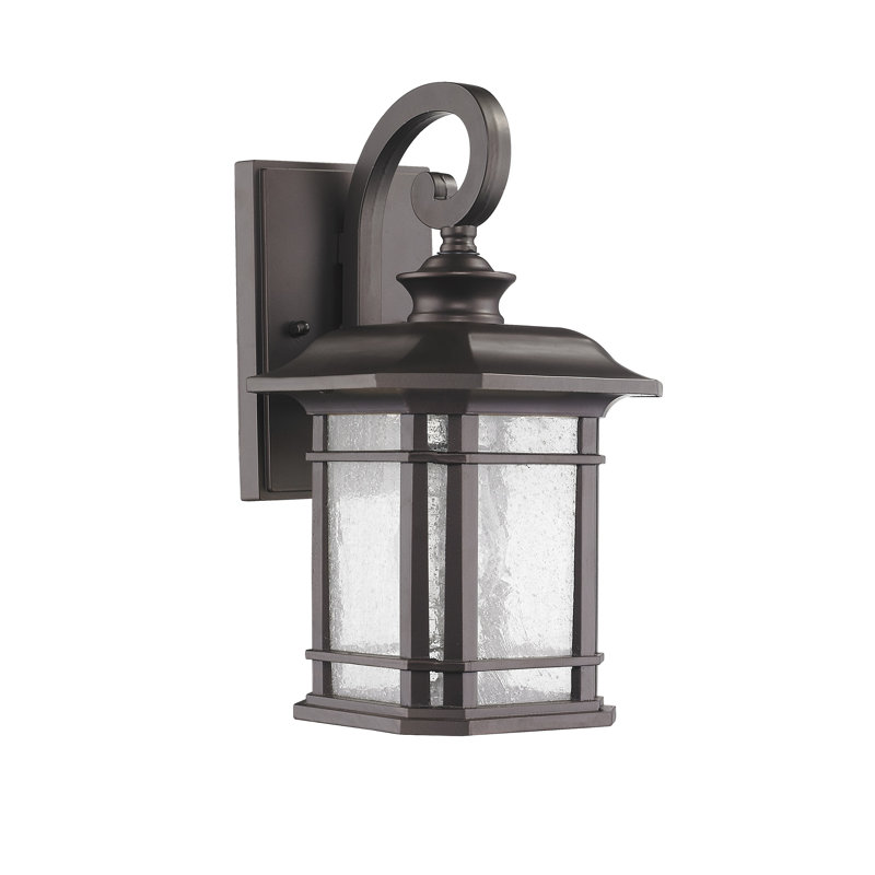 Applique murale d'extérieur Fresno, H 12,75 po x l 7 po x P 8,25 po, Noir