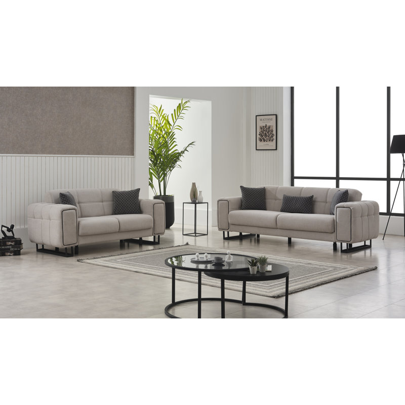 Rasitsaa 2-Piece Storage Sofa Set