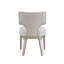 Ensemble de 2 chaises d'appoint au fini lin et champagne