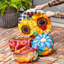 Ensemble de décoration de porte interchangeable 4 saisons Vibrant Blooms and Holiday Cheer