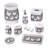 Yara Resin Storage Jar - Set of 1