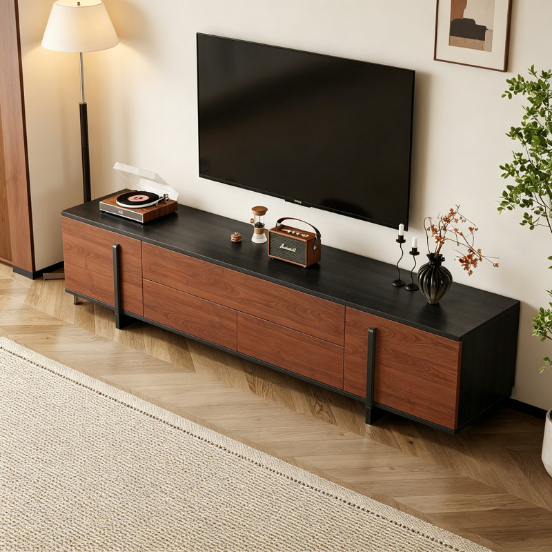 Meuble télé moderne, simple et tendance, Brun