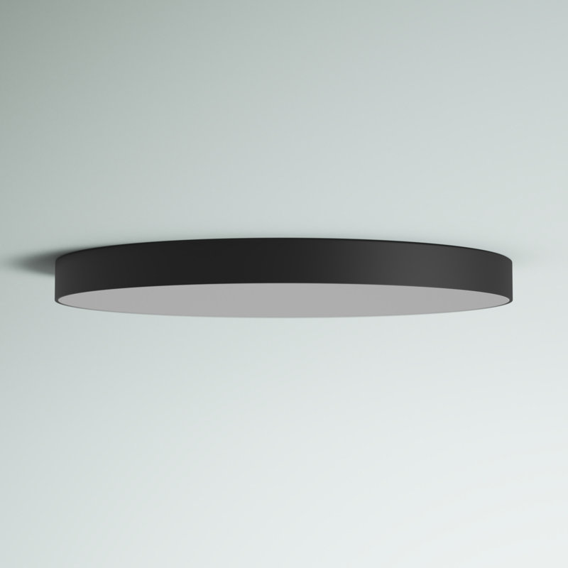 Warrenton Acrylic LED Flush Mount, 0.75" H 11" W x 11" D, Black