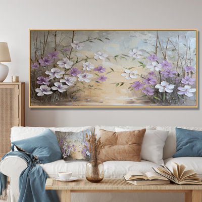 Minimalist Lavender Horizon - Lavender Wall Art
