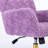 Office Chair,Artificial Rabbit Hair Home Office Chair With Metal Base,Adjustable Desk Chair Swivel Office Chair,Vanity Chair-2047132346